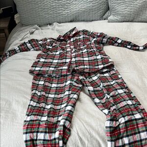 GAP Red and Green Plaid Flannel PJ Set